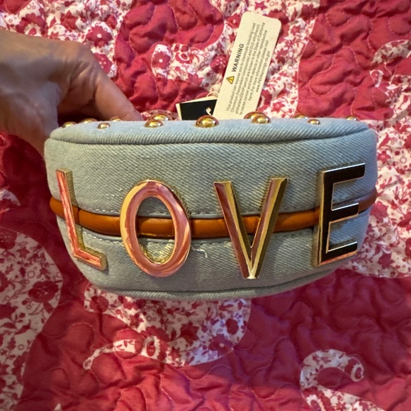 NWT Mini Denim studded bag. - Picture 2 of 4